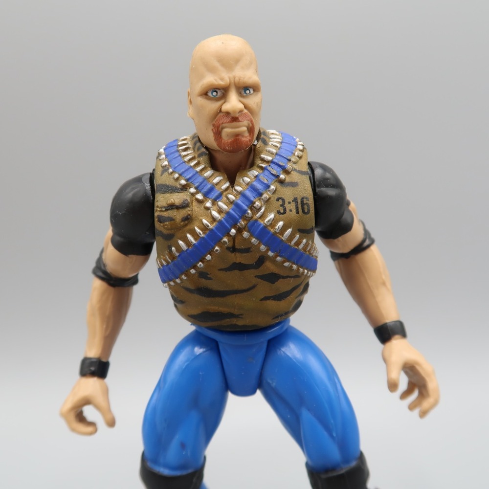 1998 Jakks Pacific WWF Stone Cold Steve Austin action figure Stomp